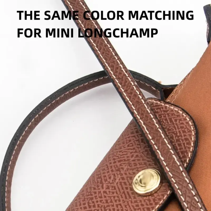 Tali tas Mini, tas tali bahu untuk Mini Longchamp, tali selempang pangsit, Aksesori konversi berlubang untuk tas bebas lubang, tali tas