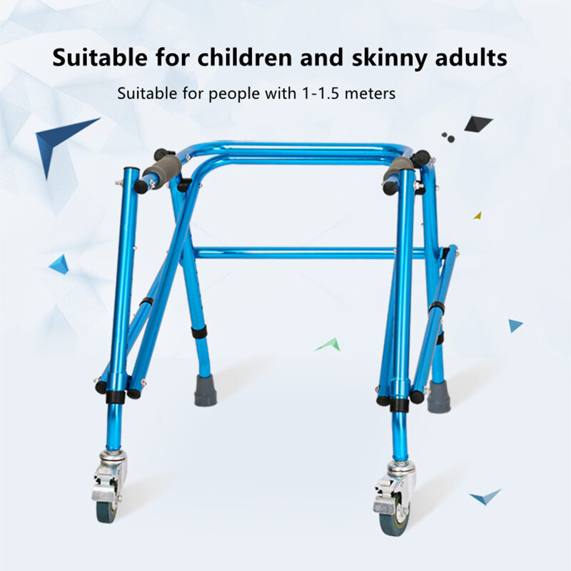 Urządzenie do chodzenia dzieci podstawka do treningu kończyn dolnych rama kijki trekkingowe rehabilitacja pomoc w poruszaniu się dziecko niepełnosprawne Walker Assist