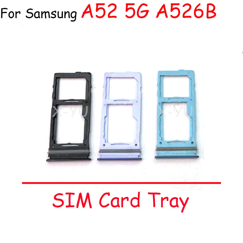 Sim Card Tray Holder For Samsung Galaxy A52 / A52 5G / A72 / A72 5G / A52S 5G SD Card Reader Slot Adapter