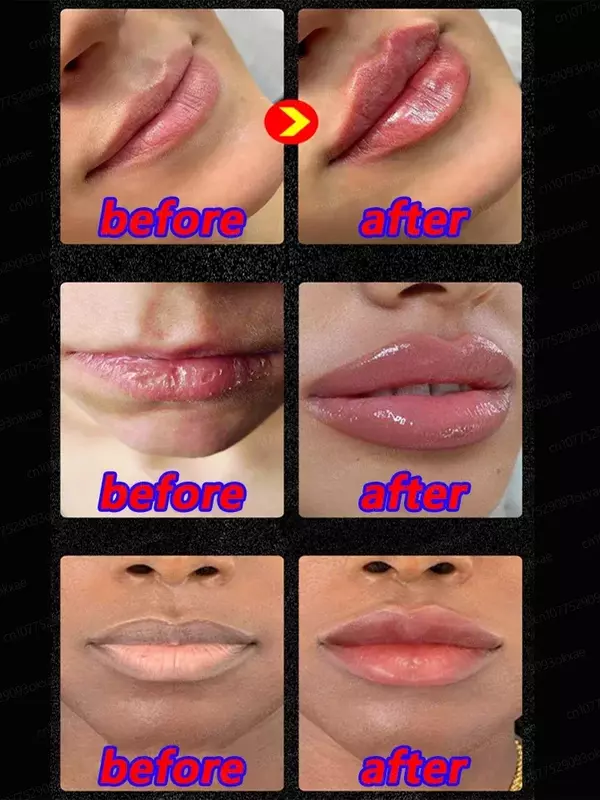 Bálsamo labial hidratante de larga duración, brillo de labios de suero sexy, crea labios extremadamente regordetes