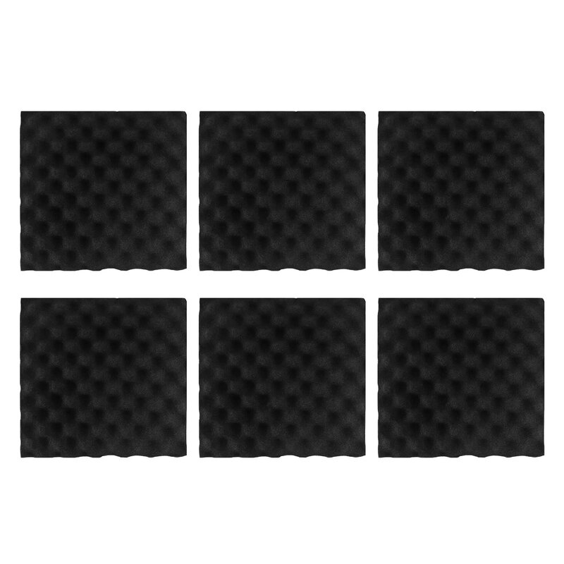 6pcs 30X30X4CM Soundproofing Acoustic Foam Tiles Noise Sound-Absorbing