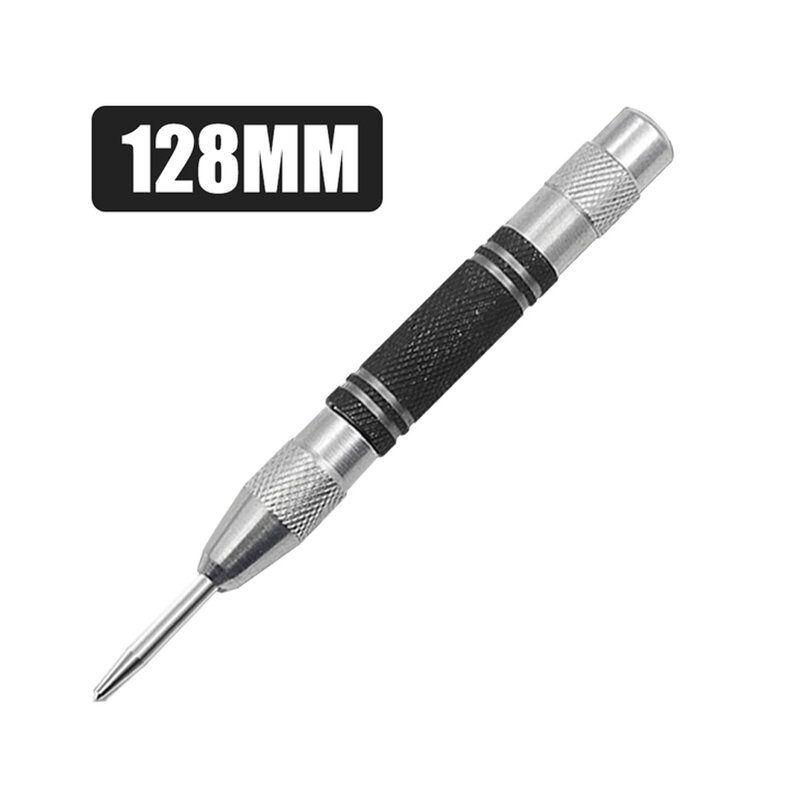 Automatic Center Punch Tools High Carbon Steel Marker Press Dent Drill Silver Spring 128mm 128mm / 5Inch Hot Sale