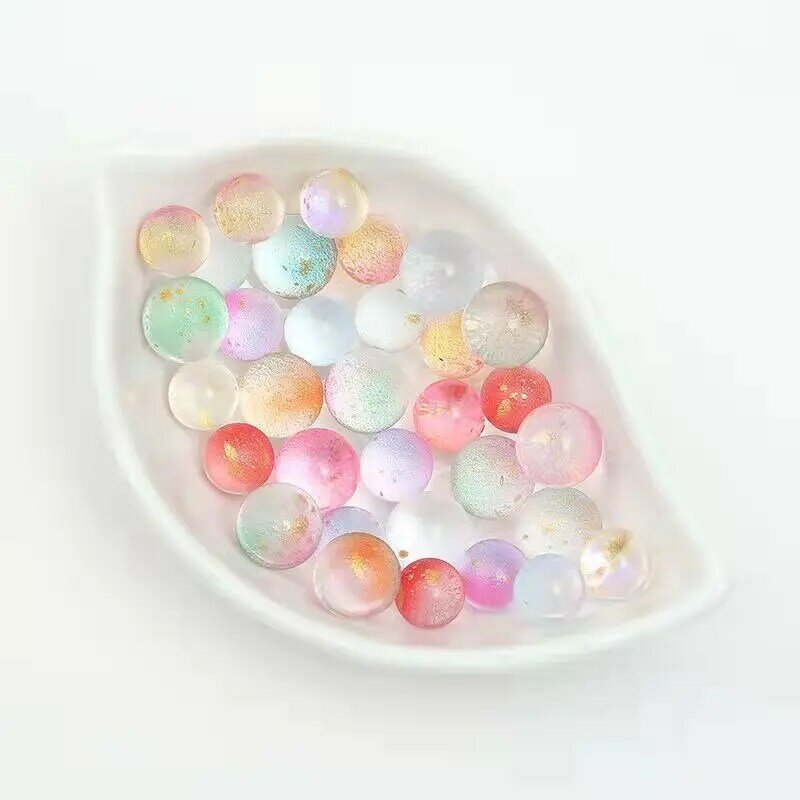 12mm bolas de vidro bolas encantos claro pinball máquina decoração para casa para peixes tanque vaso aquário brinquedos para crianças 10 pçs