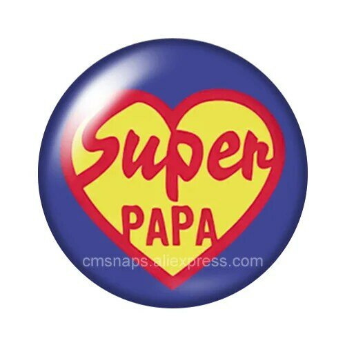 J'aime maman Super papa Love Mom Dad 10pcs 12mm/18mm/20mm/25mm 라운드 포토 유리 카보 숑 데모, 플랫 백 메이킹 결과