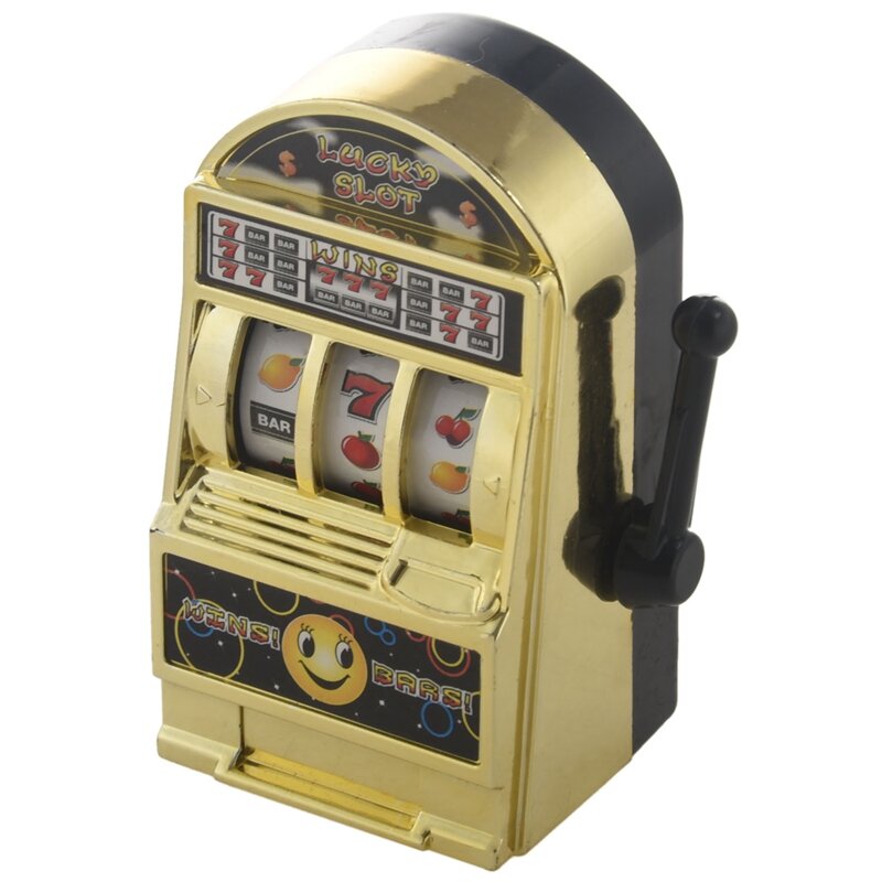 Mini Casino Toy para crianças e adultos, Jackpot, Fruit Slot Machine, Money Box Game, Brinquedos de descompressão