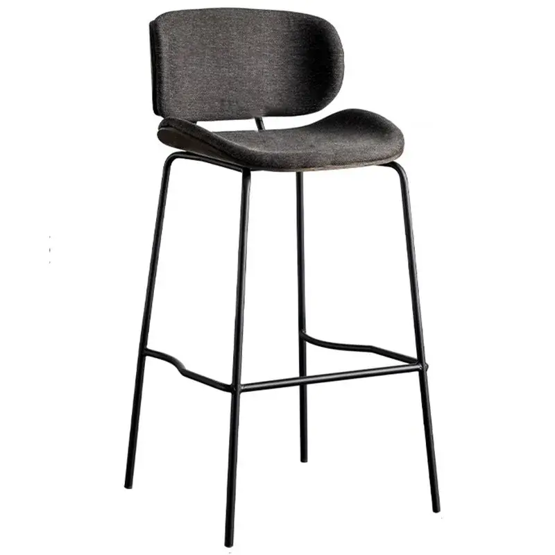 VIP  Black Island Chair Custom Bar Chair Creative Backrest High Stool Industrial Style
