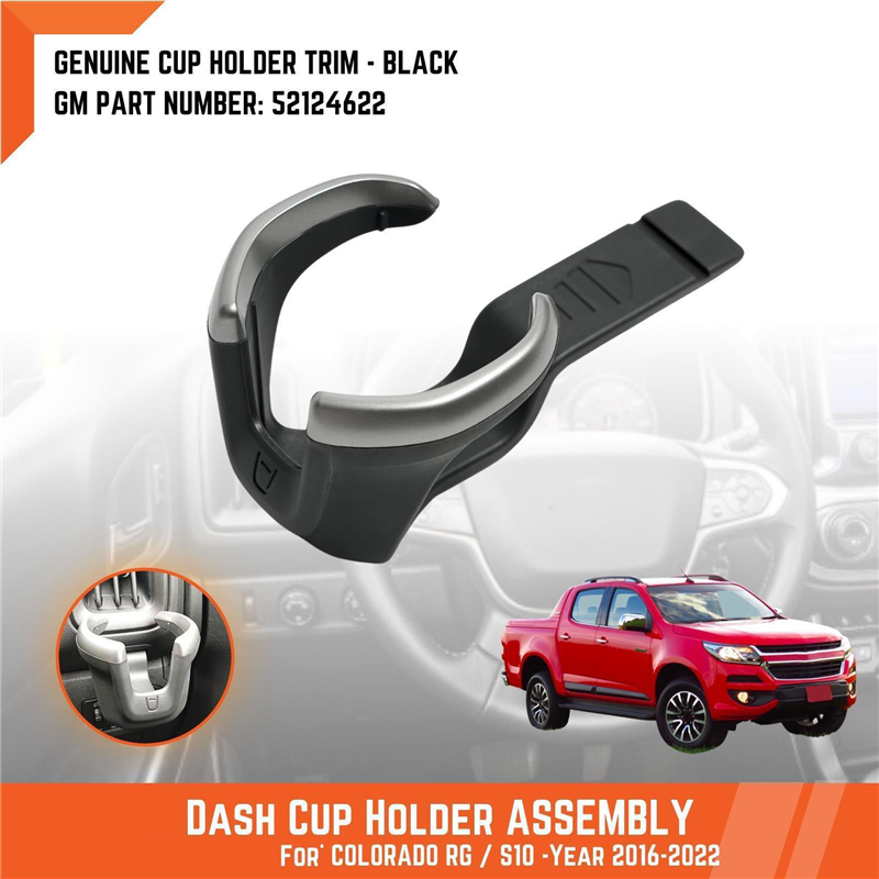 Car Dashboards Cup Holder Trim 52124622 for Chevrolet RG Colorado S10 Z71 LTZ LS LT 2017-2022 Under Air Vent Can Holder