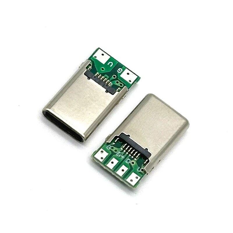Macho Socket Receptáculo Adaptador para Solda Fio e Cabo, PCB Board Support, USB 3.1, Tipo-C Conector, 2Pin, 4Pin, 16 Pins, 2 Pins, 10Pcs, 2A