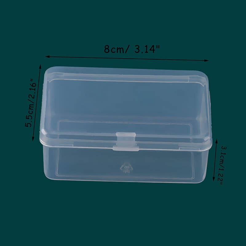 Plastic Transparent Storage Box Square Small Items Case Packing Boxes Jewelry Beads Container Sundries Organizer 7.5*5cm