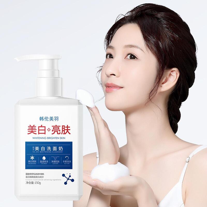 Clareamento facial limpador de espuma suavemente limpador remover lavagem controle equilíbrio de óleo cuidados cravo pele hidratante rosto j9z6