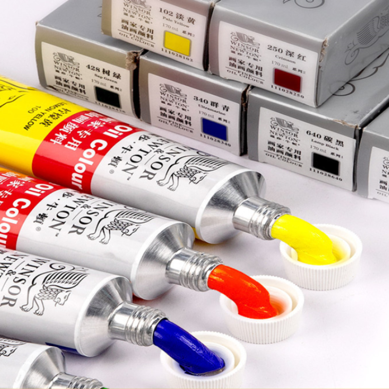 Winsor & Newton-Pigment de peinture à l'huile, tube de 45ml, fournitures d'art de grande capacité, couleur à l'huile fine acrylique, fournitures d'art à séchage rapide