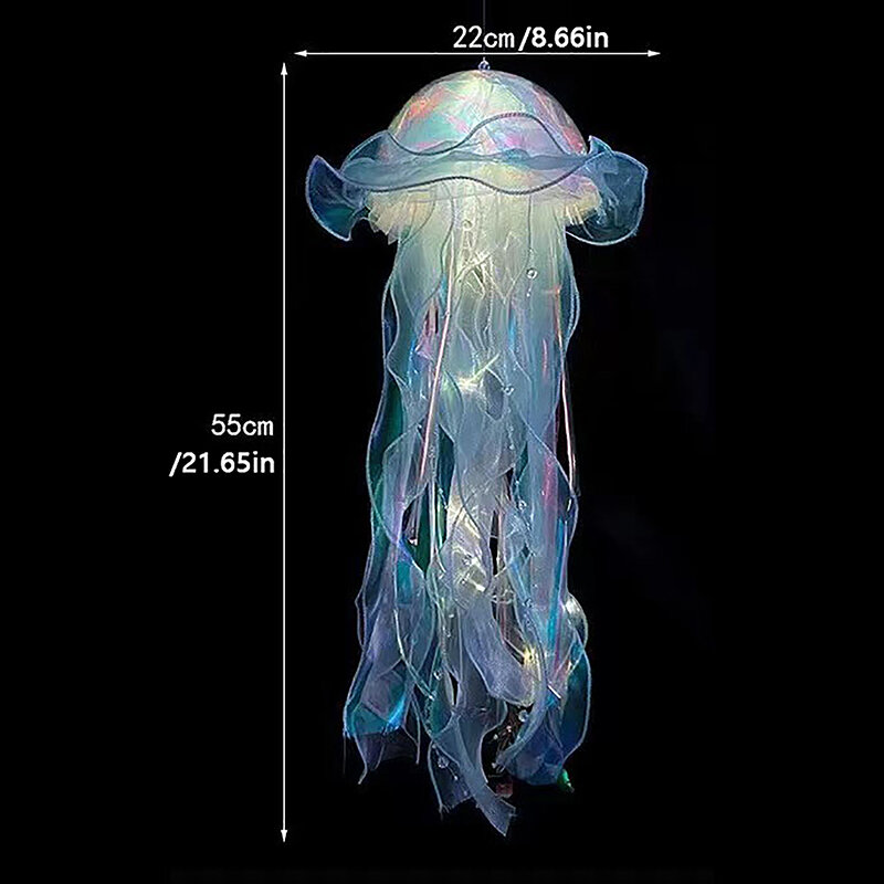 1Pc Jellyfish Lamp Portable Flower Lamp Girl Room Atmosphere Decor Lamp Bedroom Funny Night Lamp Home Decoration