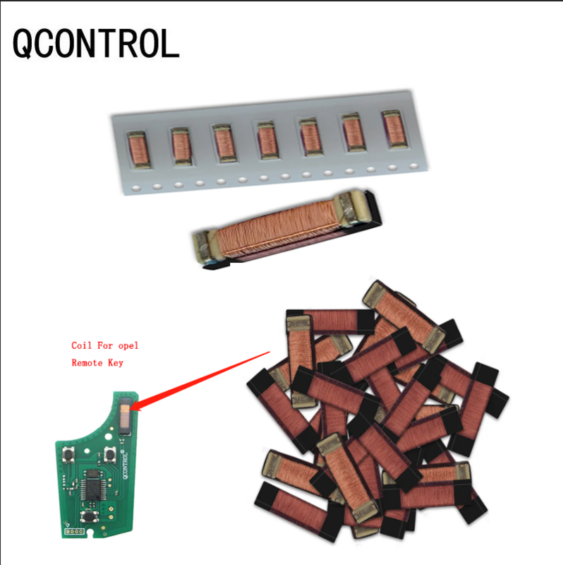 Transformador de reparación de llave de carga, Chip transpondedor de bobina de inductancia para llave remota opel, lote de 10 unidades