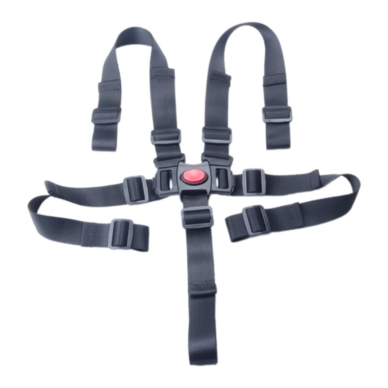 Cinturón seguridad ajustable para bebés, cinturón seguridad plegable para cuidadores y exploradores QX2D