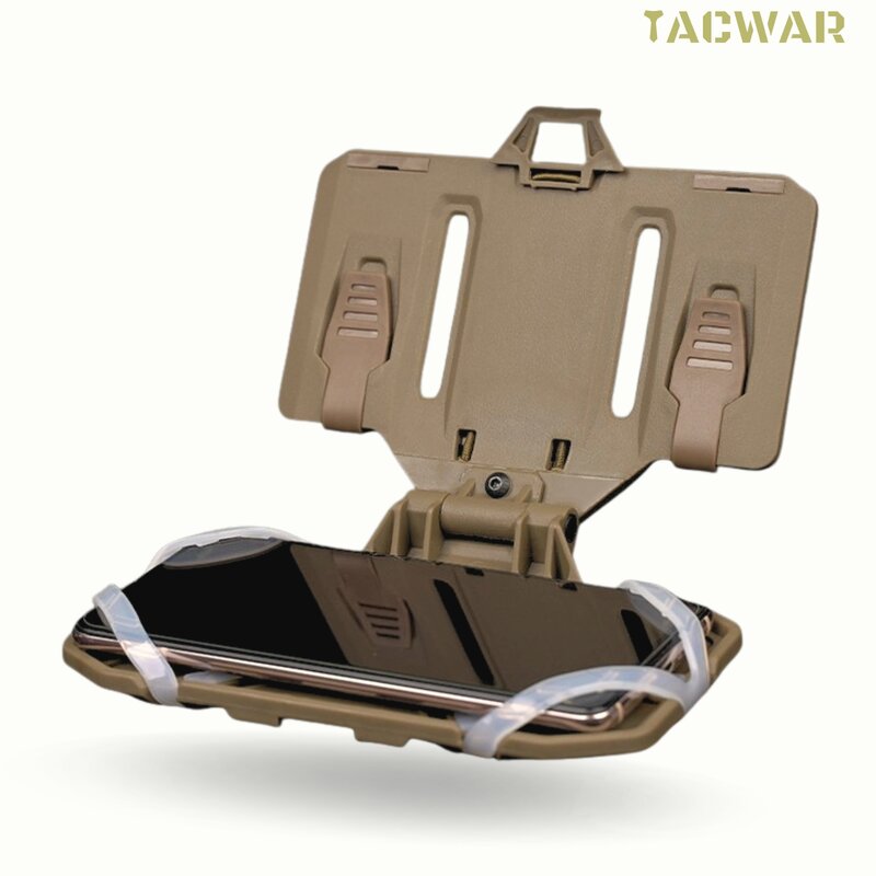 Airsoft Plate Carrier Molle Phone Carrier scheda di navigazione esterna, supporto pieghevole ad accesso rapido gilet tattico Chest Rig Mount