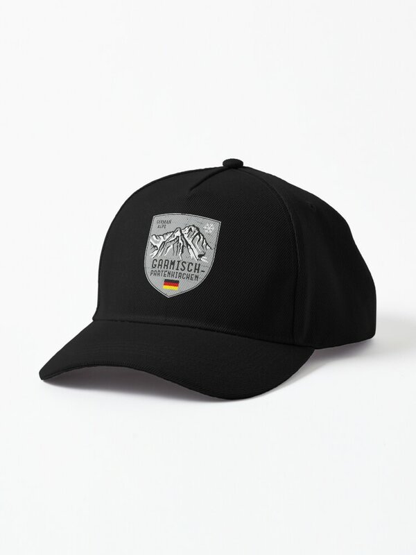 Garmisch-gorra de béisbol con emblema de montaña para hombre y mujer, gorro con cierre trasero, personalizado, con icono, a la moda, de verano