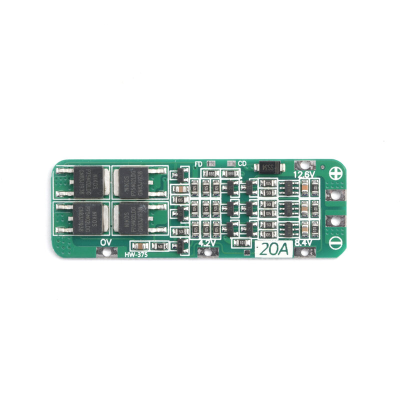 BMS 3S 18650 Lithium Battery Charger Protection Board 3S 20A 12.6V Charging Protecting Balancer Module Atmega