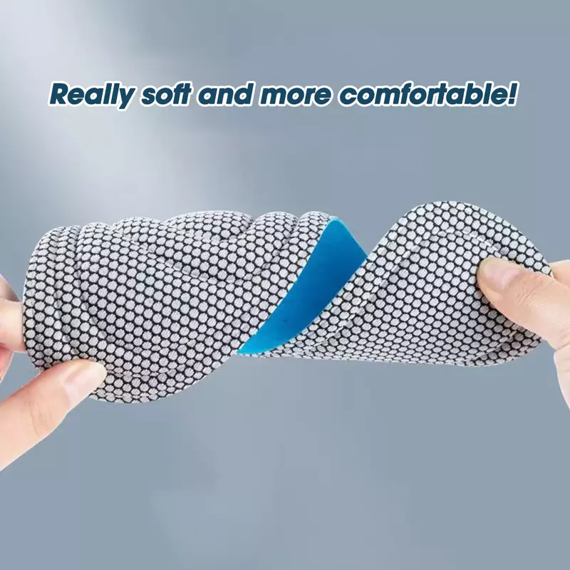 Memory Foam Orthopedic Insoles for Shoes Antibacterial Deodorization Sweat Absorption Insert Sport Shoes Running Pads