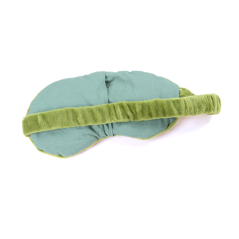 Masque de sommeil grenouille 3D, couverture oculaire en peluche, dessin animé, pour les yeux, voyage, Relax, cadeau, patchs mignons, 1 pièce