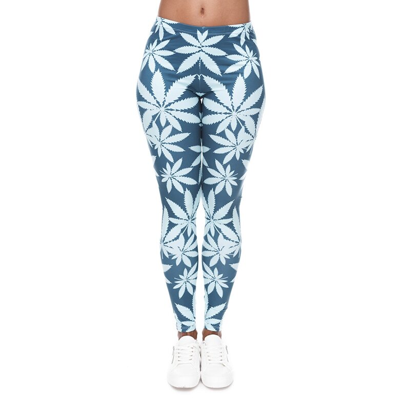 DeanFire Super Soft Stretchy Weeds 3D Print Fitness Workout Leggings Sexy Silm Legins High Waist Trouser Women Pants