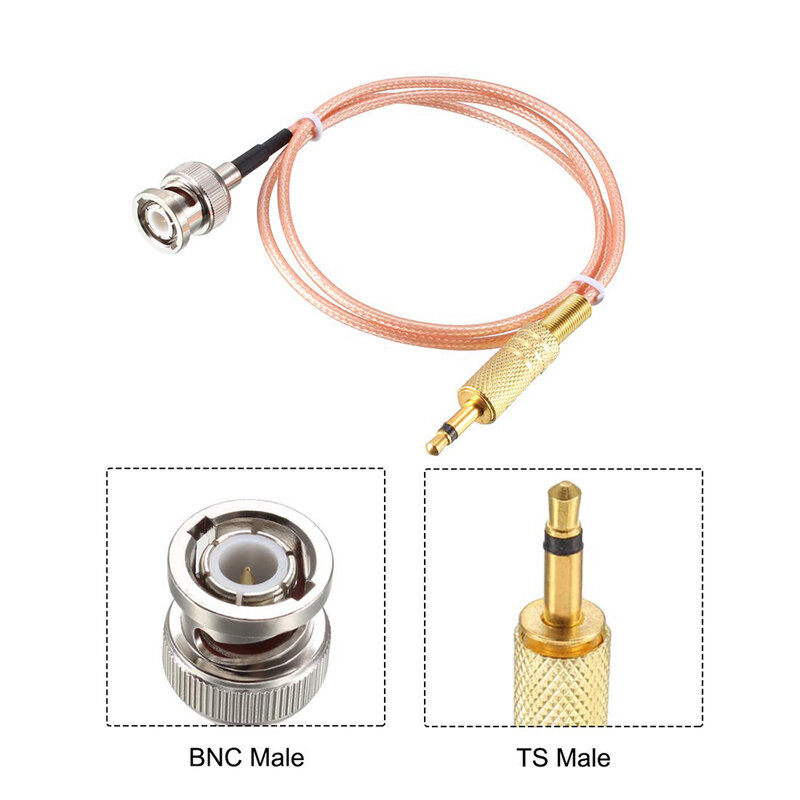 Męski żeński BNC do 3.5mm 1/8 "Mono TS męski wtyk Adapter Stereo koncentryczny kabel Audio RG316 do Radio krótkofalowe