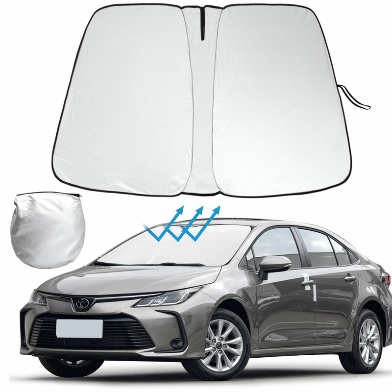 Penutup Visor kaca depan mobil, pelindung kaca depan jendela Anti UV untuk Toyota Corolla 2019 2020 2021 2022 2023
