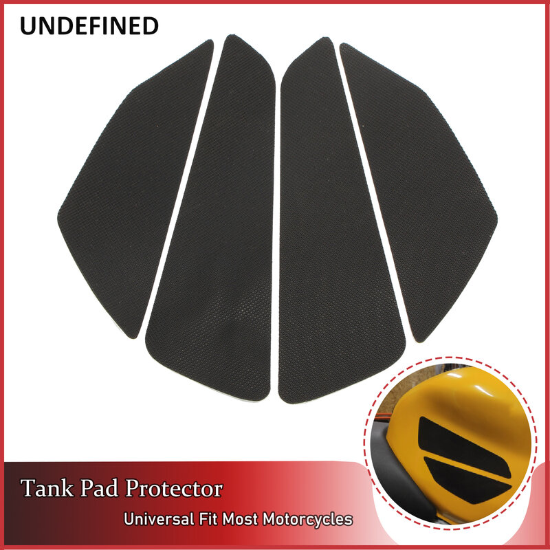 Universal Fuel Tank Traction Side Pad Motorcycle Rubber Decals Black Gas Knee Grip Protector Sticker For Honda Yamaha Suzuki CB