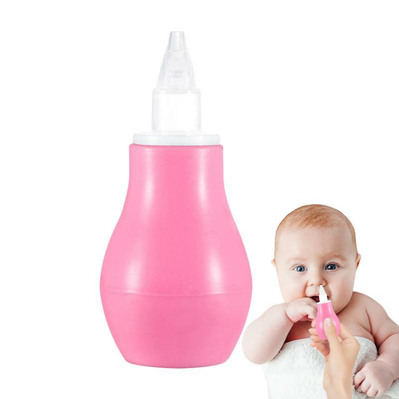 Succionador Nasal de silicona para niños pequeños, limpiador Nasal para recién nacidos, reutilizable, alivio de la congestión Nasal, Bombilla Flexible para niños pequeños