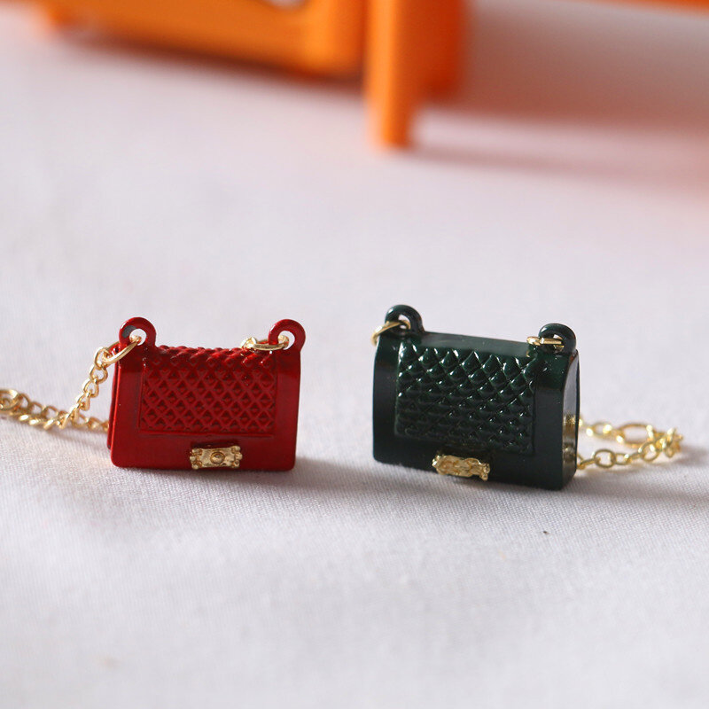 Poppenhuis Miniatuur Metalen Tas Mode Accessoires Versieren Scène Decoratie