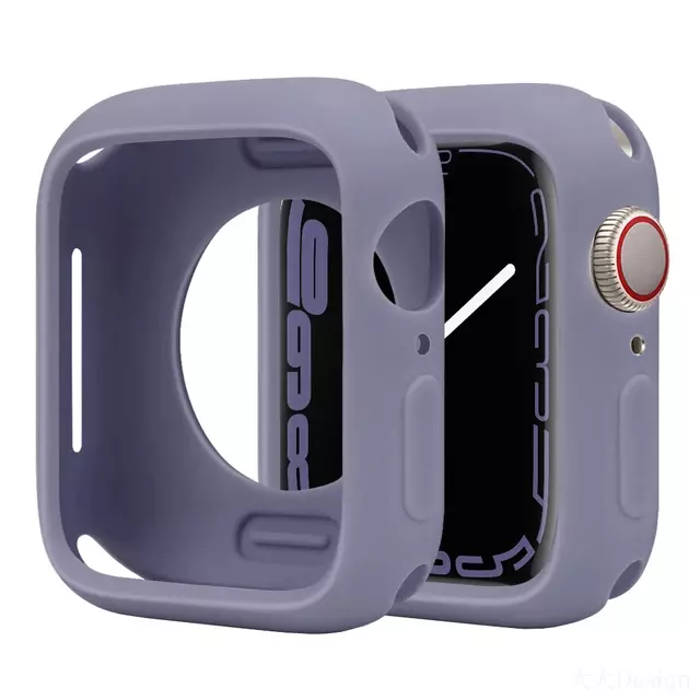 Funda protectora de silicona suave para IWatch9 8 45 41 44 40mm 38 42mm, funda de reloj parachoques para Apple Watch Series 7 6 5 4 3 2 SE