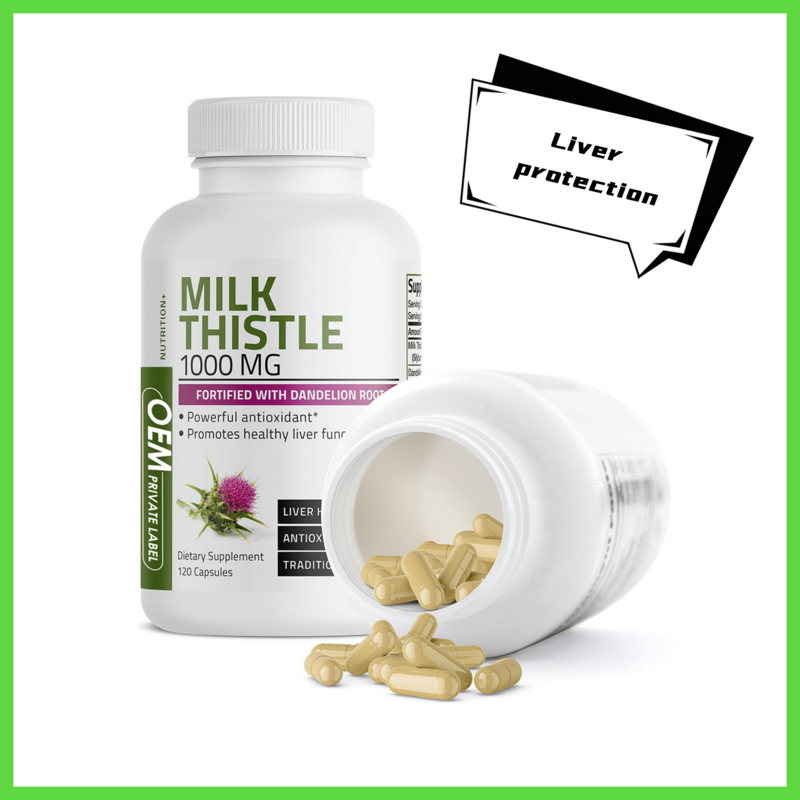 Extracto de cardo de leche Natural, cápsula nutritiva y protectora del piezas, ayuda a reparar, apoya la desintoxicación sanguínea, 120