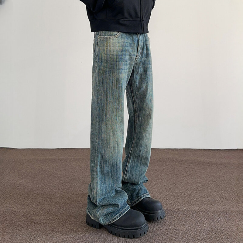 Pantalones vaqueros de pierna recta para hombre y mujer, ropa de estilo callejero, Y2k, 2024