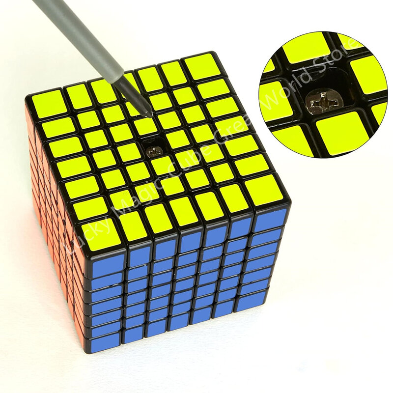 Профессиональный Магический кубик Qiyi 7x 7 скоростей, пазл без наклеек 7x7x7, Магический кубик, развивающие игрушки, кубик-пазл для детей, Подарочная игрушка