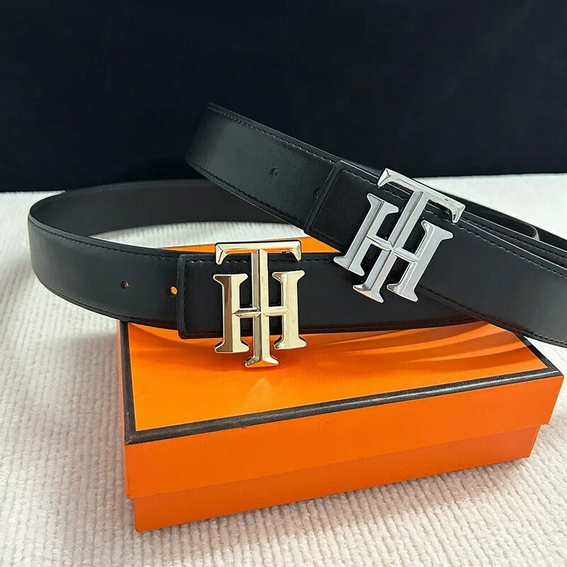 Cinturón de negocios de lujo para hombres, alta calidad, 4,0 cm de ancho, cinturón de moda para hombres