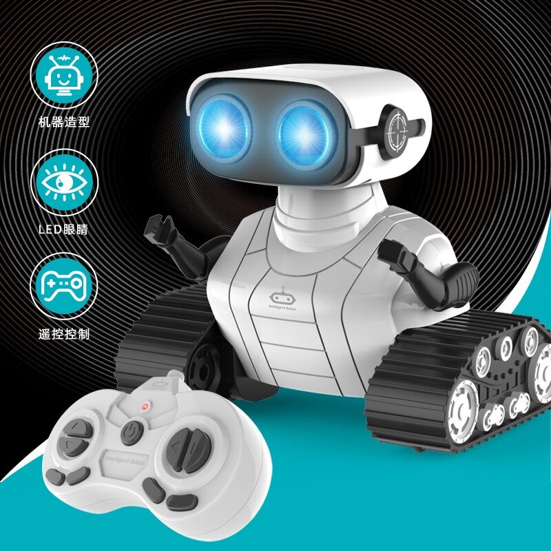 Robot listrik interaktif hewan peliharaan untuk menghibur anak-anak dengan fungsi menari suara & cahaya, kemasan bahasa Inggris mainan anak-anak
