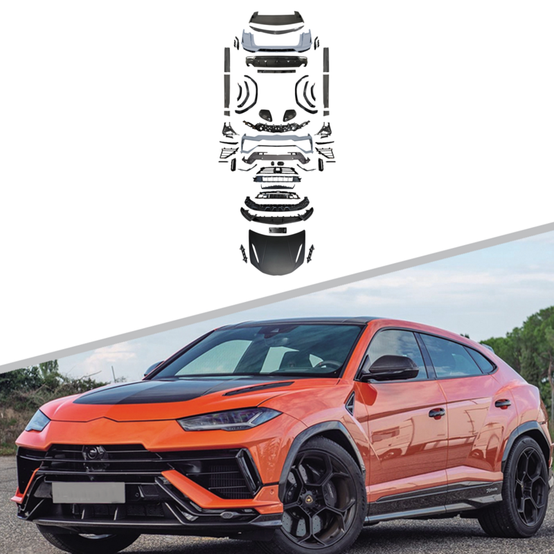 New Arrival car bodykit for Lamborghini URUS 2018-22 To 2023 Performance style front rear bumper side skirts Hood