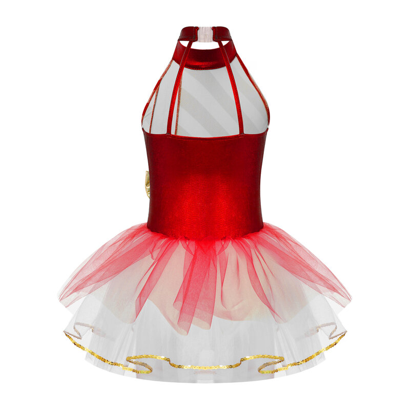 Балетная пачка конфетного цвета в полоску для девочек, костюм для рождественских танцев, платье для косплея Санта-Клауса, трико, Женская Одежда для танцев