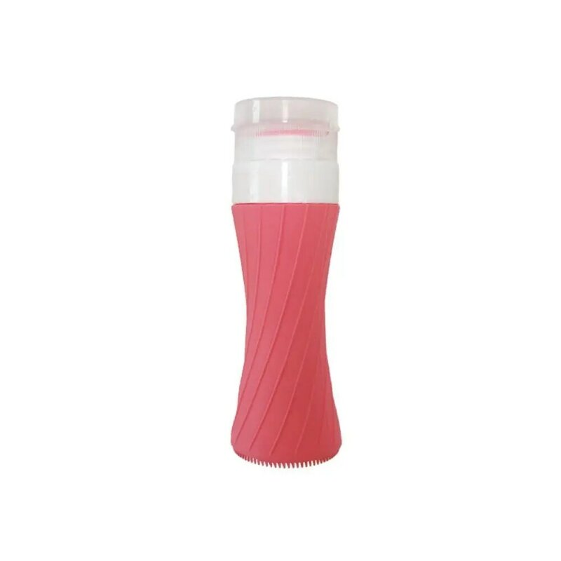 Silicone Travel Cosmetics Bottles Empty Squeeze Containers Leakproof Refillable Bottle For Shampoo Conditioner Lotion