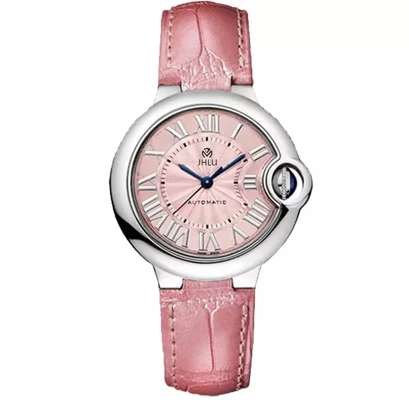 Relojes mecánicos para mujer, reloj de pulsera elegante con espejo de zafiro, resistente al agua, 2024