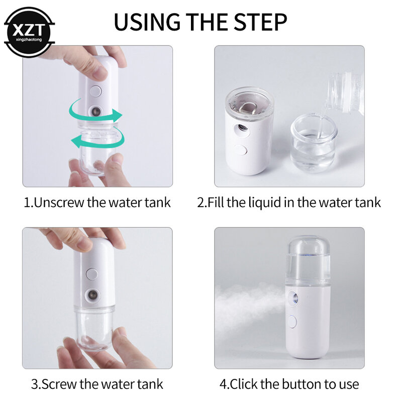 Portable Air Humidifier 30ml USB Atomizer Air Purifier Aromatherapy Essential Oil Diffuser Hydrator
