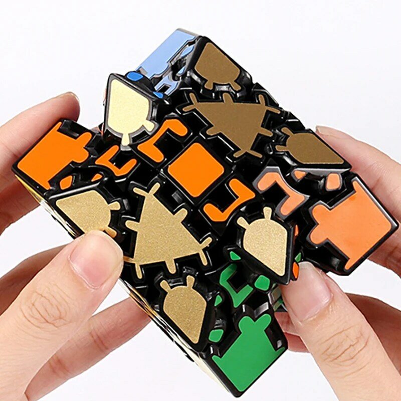 แปลกรูปร่างพิเศษ Magic หกแกน Chamfered Gear Magic Cube เกียร์ก้อน Magic Cube คิดปริศนาเด็กของเล่นเพื่อการศึกษาการศึกษาของเล่น