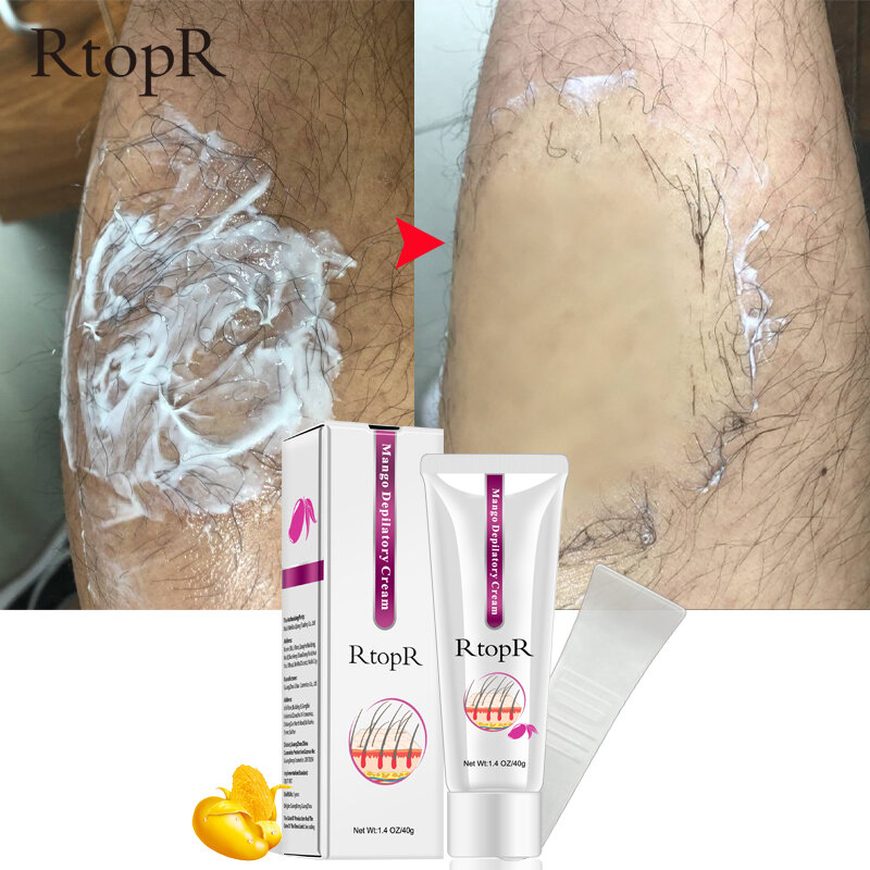 1~8PCS 40g RtopR Mango Hair Removal Depilatory Cream For Armpit Legs Body Painless Facial Stop Hair Growth Unisex Non-Irritating