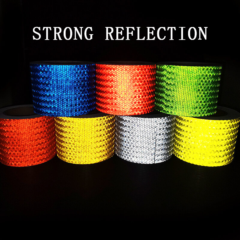 Satop Cinta Reflective White Tape Waterproof 4Inch*33Feet High Visibility Warning Safety Adhesive Tape Reflector Sticker For Car