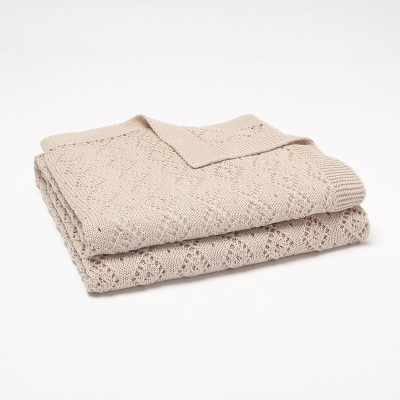 Cobertor soft para recém-nascidos, manta de algodão knit para enrolar o bebê, tapete para dormir, para meninos e meninas, 90 cm x 70cm, para o ar livre