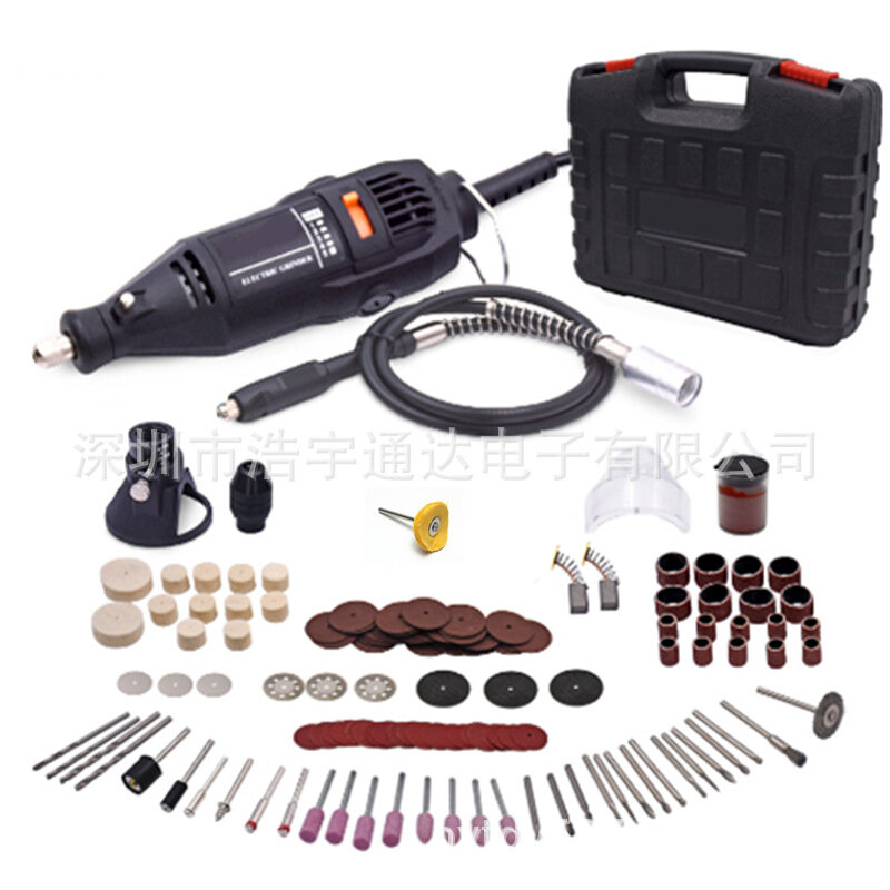 Mini Electric Grinding Set 140 Piece Set Grinder Engraving and Cutting 5-speed Speed Control Electric Drill Kit 130W