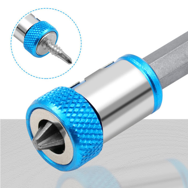SenNan 3pcs Universal Magnetic Ring for 6.35mm 1/4" Drill Bit Magnet Powerful Ring Strong Magnetizer Electric Screwdriver Bits