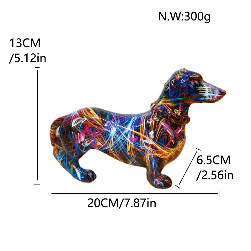 Europese Stijl Creatieve Verblinding Hond Ornament Home Wijnkast Kantoor Desktop Decoraties