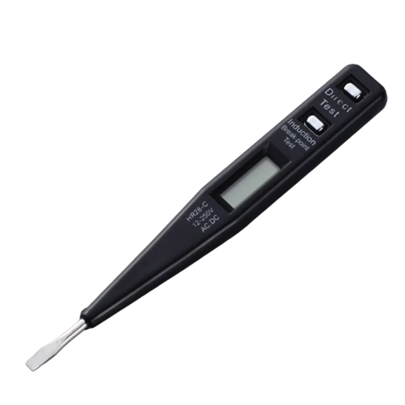 1PCS New Electric Indicator Voltage Meter Tester Pen Digital Voltmeter 12V-250V AC/DC Power Outlet Detector Sensor Tester Pen