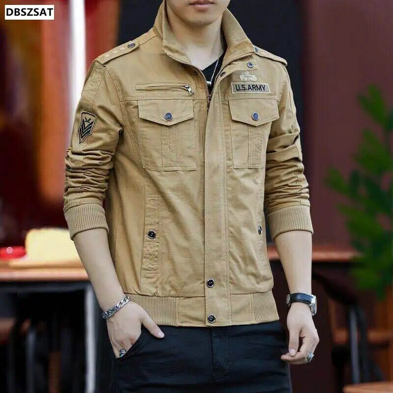 2023  Spring Autumn New Mens Casual Jacket Fashion Zip Up Slim Fit Caots Male Trend Baseball Bomber Jacket Man Brand Overcoat