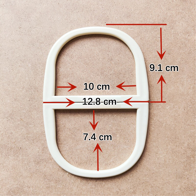 2 buah bentuk D tas tangan Resin bulat pegangan untuk tas tangan buatan tangan bingkai dompet DIY tas tenun aksesoris pegangan tas mode